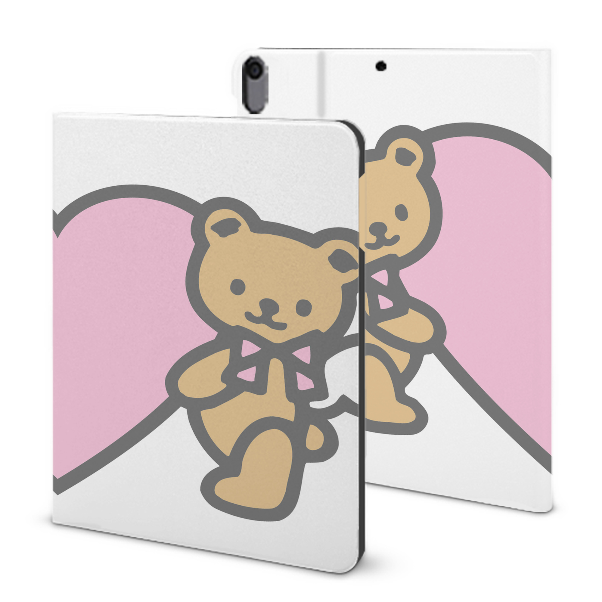 （画像用） Hello Kitty ハローキティ IPad ケース ブック型 PUレザー TPU 耐衝撃 軽量 薄型 ペン収納なし 全面保護 IPad 各モデル対応